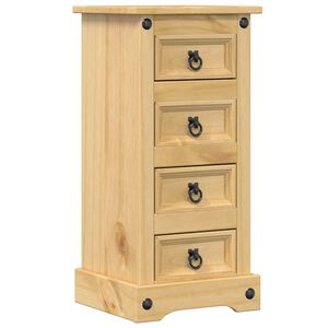 vidaXL Table de chevet Corona 35x32,5x74 cm bois de pin massif