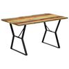 vidaXL Table à manger 140x80x76 cm Bois de récupération massif