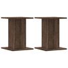 vidaXL Supports de haut-parleurs 2 pcs ch&ecirc;ne marron bois d'ing&eacute;nierie