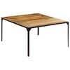 vidaXL Table &agrave; manger 140x140x76 cm Bois de manguier massif