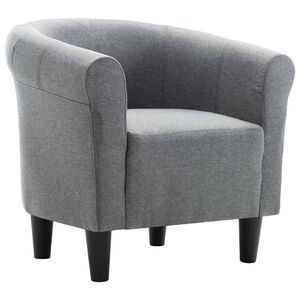 vidaXL Fauteuil Gris fonc&eacute; Tissu