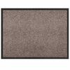 vidaXL Tapis de porte Beige 60 x 40 x 1.2 cm Tissu en teddy
