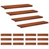 vidaXL Marches d'escalier 16 pi&egrave;ces 120 x 30 x 2 cm Marron