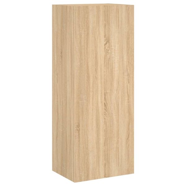vidaXL Meuble TV mural ch&ecirc;ne sonoma 40,5x30x102 cm bois d'ing&eacute;nierie