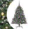 vidaXL Sapin de No&euml;l artificiel Vert 120 cm PVC, plastique et acier