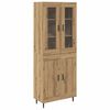 vidaXL Haut Armoire 2 pcs Ch&ecirc;ne artisanal 69,5 x 34 x 180 cm