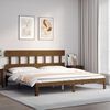 vidaXL Cadre de lit sans matelas marron miel 200x200cm bois pin massif