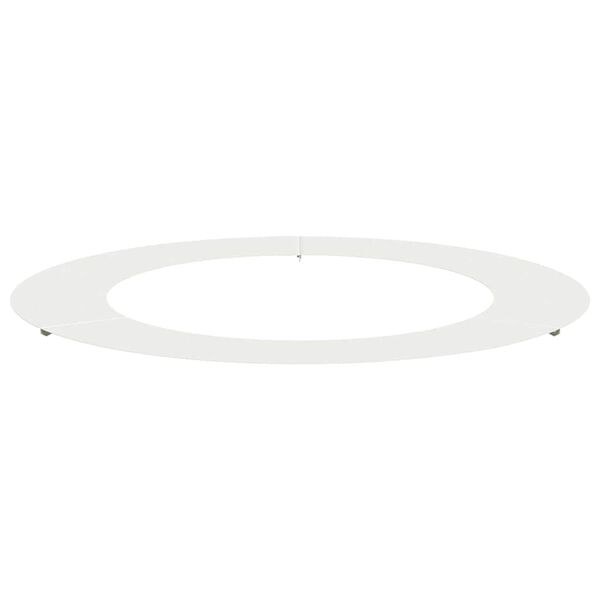 vidaXL adapt&eacute; pour anneau d'arbre plat Blanc &Oslash;60 / 90 cm Acier