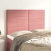 vidaXL T&ecirc;te de lit Rose 144x5x118/128 cm Velours