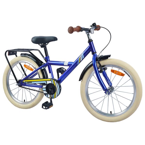 vidaXL V&eacute;lo pour Enfants 24 Pouces pour les 8-12 ans Bleu fonc&eacute;