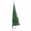 vidaXL Sapin de No&euml;l artificiel pr&eacute;-&eacute;clair&eacute; Vert 210 cm PVC