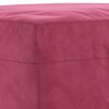 vidaXL Ensemble de canap&eacute;s 3 pcs avec coussins Rouge bordeaux Velours