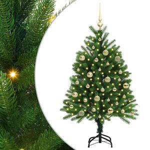 vidaXL Sapin de No&euml;l avec 150 LED avec support Vert 120 cm PE