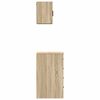 vidaXL Armoires de garage 2 pcs ch&ecirc;ne sonoma bois d'ing&eacute;nierie