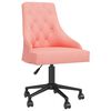 vidaXL Chaise pivotante de salle à manger Rose Velours