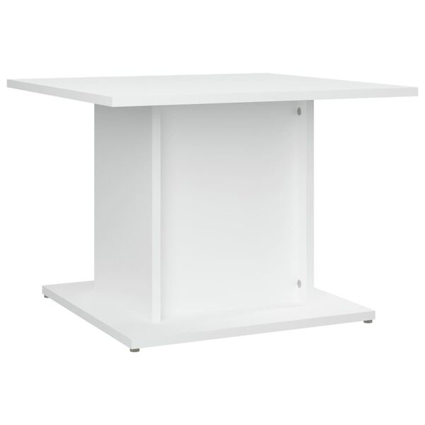 vidaXL Table basse blanc 55,5x55,5x40 cm bois d'ingénierie
