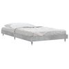 vidaXL Cadre de lit sans matelas gris b&eacute;ton 100x200 cm