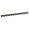 vidaXL Bordure de Pelouse 10 pc 102 x 4 x 4 cm Acier Vert olive