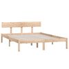 vidaXL Cadre de lit sans matelas bois massif 120x200 cm