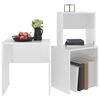 vidaXL Tables basses gigognes 3 pcs blanc brillant bois d'ing&eacute;nierie