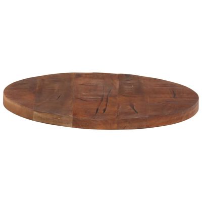 vidaXL Dessus de table Ø 50x2,5 cm rond bois massif de récupération