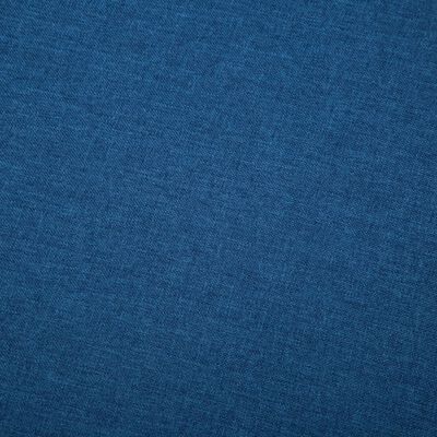 vidaXL Canapé d'angle Revêtement en tissu 186x136x79 cm Bleu