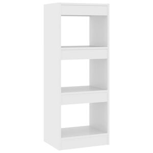vidaXL Biblioth&egrave;que/s&eacute;parateur de pi&egrave;ce blanc bois d'ing&eacute;nierie