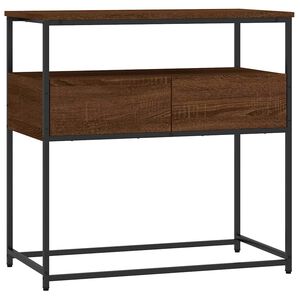 vidaXL Table console ch&ecirc;ne marron 75x40x75 cm bois d'ing&eacute;nierie