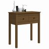 vidaXL Table console Marron miel 70x35x75 cm Bois massif de pin