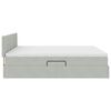 vidaXL Lit de Rangement avec matelas Gris clair 90 x 200 cm