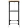 vidaXL Table console ch&ecirc;ne sonoma 75x32x75 cm bois d'ing&eacute;nierie