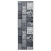 vidaXL Tapis BCF Gris avec motif de blocs 60x300 cm