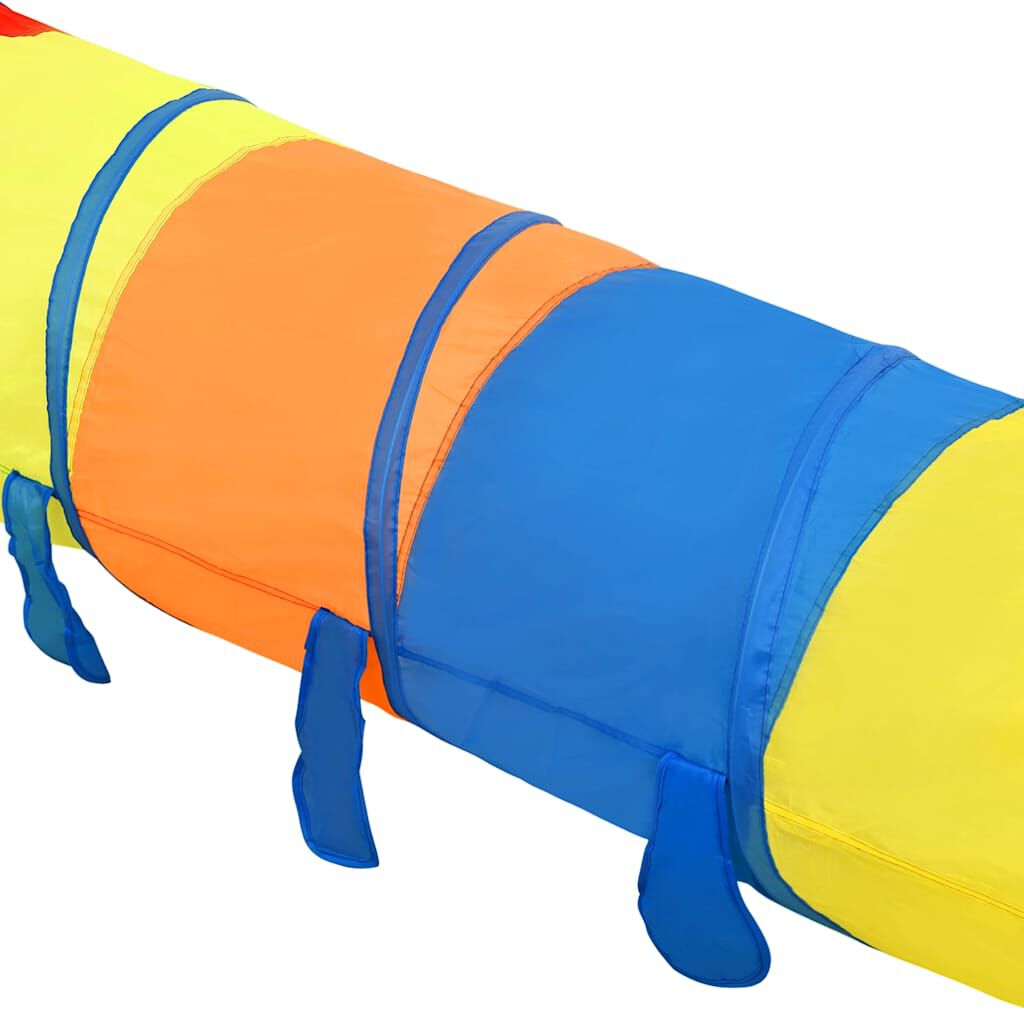 Tunnel De Jeu Pop-up 4 Voies RELAXDAYS - 46x232x232cm - Polyester Coloré - Pour Enfants Intérieur/extérieur