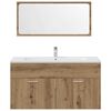 vidaXL Ensemble de meubles salle de bain 3 pcs bois d'ing&eacute;nierie
