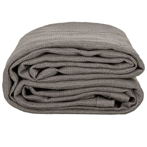 vidaXL Tapis de tente Gris clair 200 x 250 cm Polyéthylène