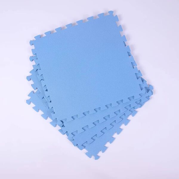 Pool Improve Protection de sol de piscine Bleu 50x50 cm 8 pcs