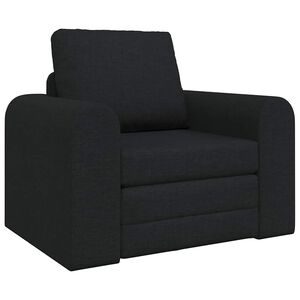 vidaXL Canap&eacute;-Lit Noir 98 x 71 x 83 cm tissu