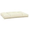 vidaXL Coussin de palette crème 120x80x12 cm tissu