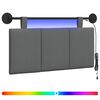 vidaXL T&ecirc;te de lit suspendue Gris fonc&eacute; Velours