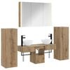 vidaXL Ensemble de mobilier de salle de bain 6 pcs Ch&ecirc;ne artisanal