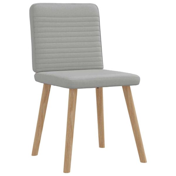 vidaXL Chaises &agrave; manger lot de 6 gris nuage tissu