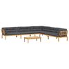 vidaXL Salon palette de jardin avec coussins 6pcs bois d'acacia massif
