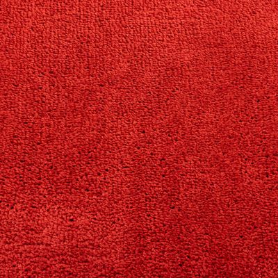vidaXL Tapis OVIEDO à poils courts rouge 140x200 cm