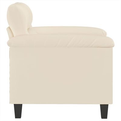 vidaXL Chaise de canapé beige 60 cm tissu microfibre