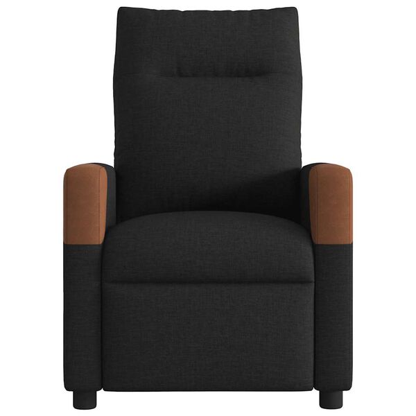 vidaXL Fauteuil de massage inclinable Noir Tissu