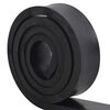 vidaXL Bordure en caoutchouc de chasse-neige noir 300x8x2 cm