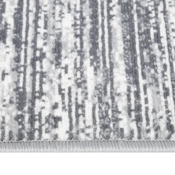 vidaXL Tapis BCF Gris 100x450 cm
