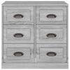vidaXL Buffet sonoma gris 70x35,5x67,5 cm bois d'ingénierie