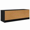 vidaXL Meuble TV Ch&ecirc;ne noir 102 x 35 x 36,5 cm Bois d'ing&eacute;nierie
