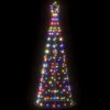 vidaXL Sapin de No&euml;l &agrave; LED 200 LED color&eacute;es 180 cm